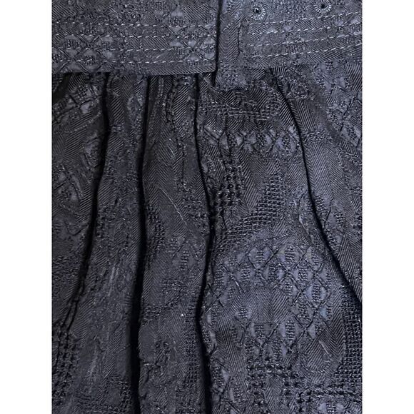 Dries Van Noten Shorts 42 Black Bermuda Jacquard Tapestry Rayon Linen 10-12 - Picture 5 of 7